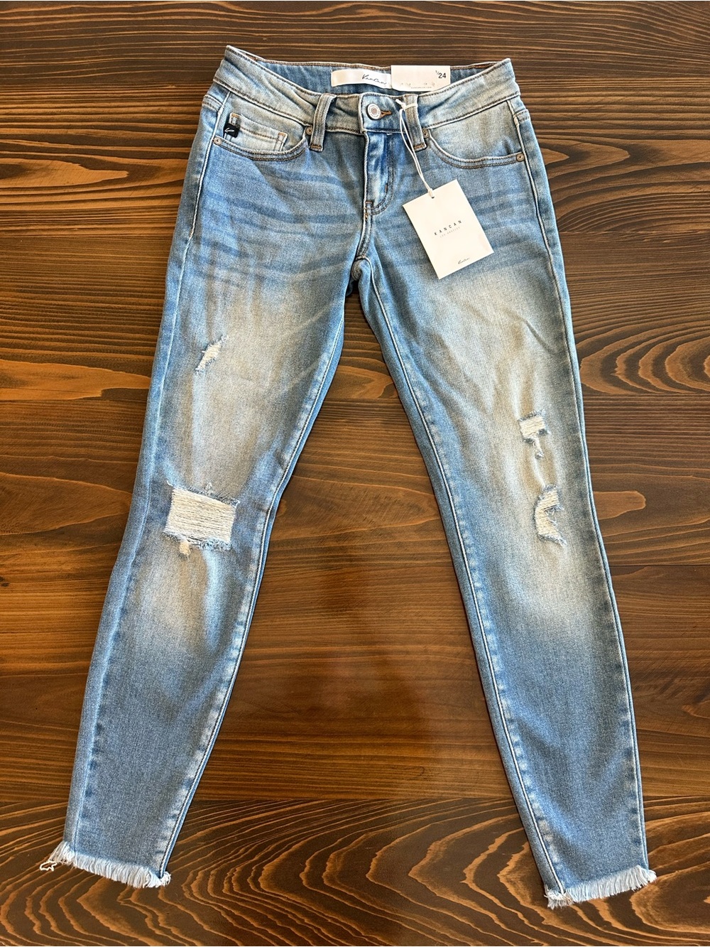 KanCan Light Blue Distressed Skinny Jeans